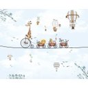 Ver imagem 2 de Papel De Parede Infantil Safari Trenzinho Balões Azul