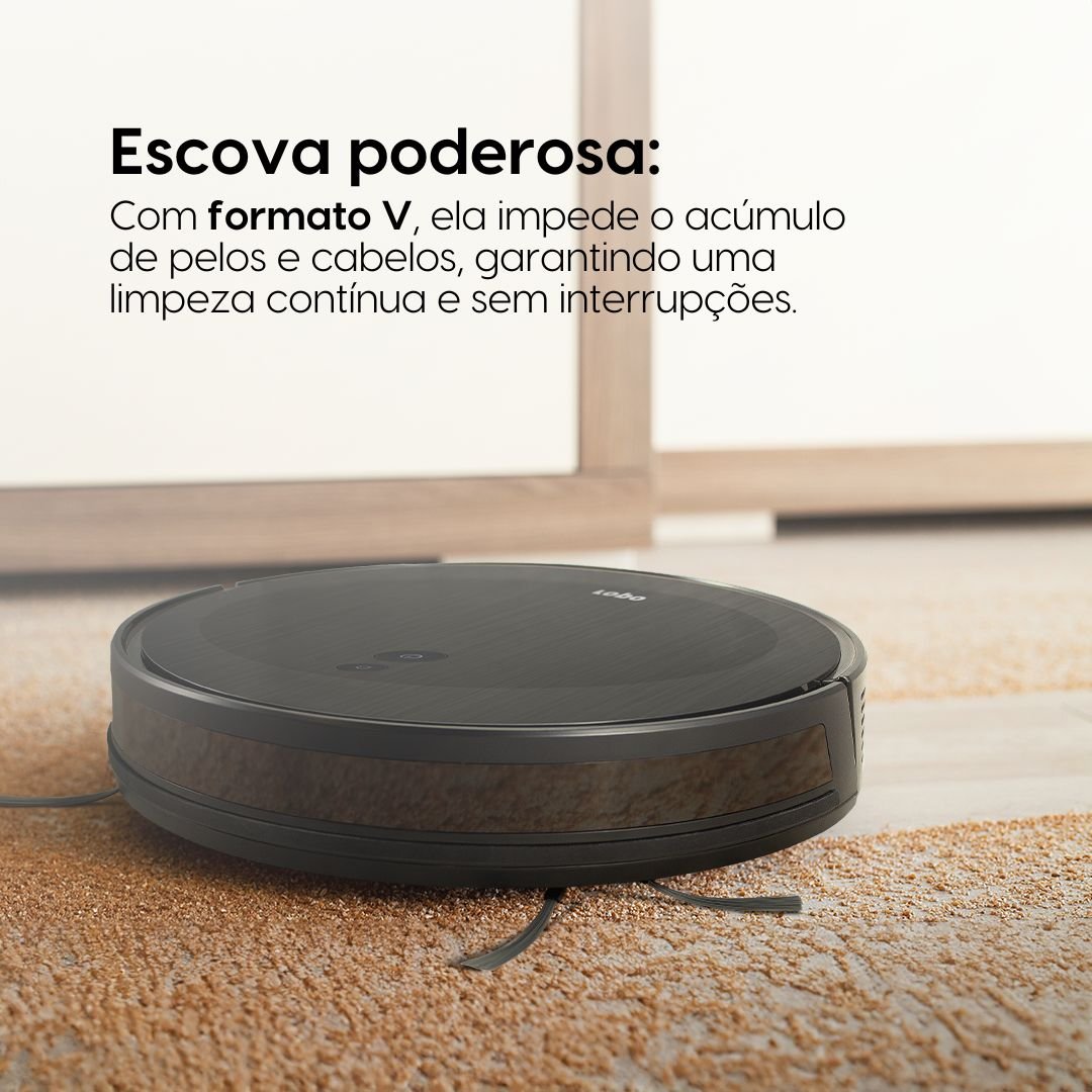 Robô Aspirador e Passa Pano Ropo Smart Pet Bivolt - 5