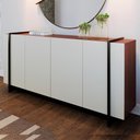 Ver imagem 2 de Balcao Buffet 160 Cm Copacabana Preto Off White Nogueira Real Colibri