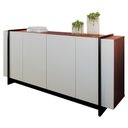 Ver imagem 1 de Balcao Buffet 160 Cm Copacabana Preto Off White Nogueira Real Colibri