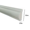 Ver imagem 2 de Rodameio de Poliestireno 3cm Classico Branco 31003 Arquitech 2 Metros