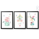Ver imagem 2 de 3 Quadrinhos Decorativos Infantil Aquarela em Cores: Pinus