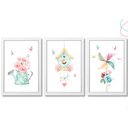 Ver imagem 4 de 3 Quadrinhos Decorativos Infantil Aquarela em Cores: Pinus
