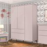 Guarda Roupa Infantil Melinda com 3 Portas - Rosa - 1