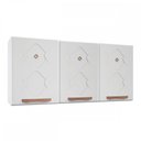 Ver imagem 1 de Armário Aéreo Cozinha em Aço Mirage New 3 Portas Branco - Telasul