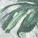 Ver imagem 5 de Papel de Parede Estampado Folhagem Azul e Verde com Glitter Vinilico Lavável+cola