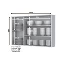 Ver imagem 3 de Armário de Cozinha Aéreo 03 Portas 120 cm Nova York
