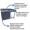 Ver imagem 2 de Fogão Industrial 6 Bocas Baixa Pressão 3QS 3QD P5 com Forno 90L
