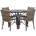 Ver imagem 1 de Mesa e Cadeiras Ascoli Para Jardim, Área externa, Churrasqueira Trama Original
