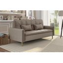 Ver imagem 2 de Sofá Cama 3 Lugares Casal Premium Reclinável com Almofadas 2,06 Larg Donna Matrix