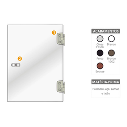 Kit 05 para Montagem Box de Abrir Automático V/a Bronze 1002 - 5