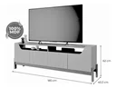 Ver imagem 3 de Rack Bancada Moema 100% MDF 4 Portas e 2 Prateleiras Design Moderno - Off White