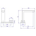 Ver imagem 2 de Torneira de Mesa com Chapa Bica Alta para Lavatório Deca Quadra Cromada 1191.c93