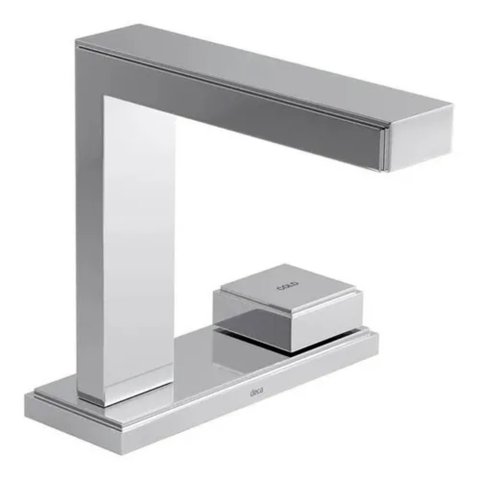 Torneira de Mesa com Chapa Bica Alta para Lavatório Deca Quadra Cromada 1191.c93