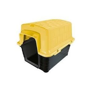 Casinha Plast. Furaçãopet N1,0 - Amarela