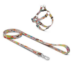 KIT GUIA + PEITORAL MODELO 8 PARA CÃES - TAMANHO P