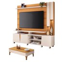 Ver imagem 1 de Estante Home Theater Virtus Cinamomo Off White com Mesa de Centro Liz Off White Cinamomo - Hb Mó