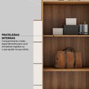 Ver mais imagens de Comoda Sapateira 2 Portas 4 Gavetas 4270 Amendola Off White Demobile