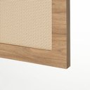 Ver imagem 2 de Cabeceira Solteiro Kaya com Telinha Rattan Madeira MDF 90cm x 60cm Tauari Casavee