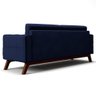 Sofá 150 Cm 2 Lugares Sandero B-287 Veludo Marinho - Domi - 4