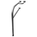 Ver imagem 1 de Barra Apoio Suporte Lado Esquerdo de Aço P/ Vaso Sanitário Segurança Idoso Prata