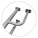 Ver imagem 4 de Barra Apoio Suporte Lado Esquerdo de Aço P/ Vaso Sanitário Segurança Idoso Prata