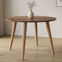 Ver imagem 4 de Mesa de Jantar Dani 4 Lugares Redonda Tampo MDF 109cm Cinamomo Milani Movelaria