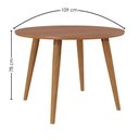 Ver imagem 2 de Mesa de Jantar Dani 4 Lugares Redonda Tampo MDF 109cm Cinamomo Milani Movelaria
