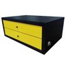 Suporte Monitor 2 Gavetas com Chave Preto Amarelo Auto Brilh - 4