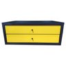 Suporte Monitor 2 Gavetas com Chave Preto Amarelo Auto Brilh - 3