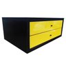 Suporte Monitor 2 Gavetas com Chave Preto Amarelo Auto Brilh - 5