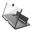 Ver imagem 1 de Lupa Dobrável Amplificadora Tela Smartphone Aumenta Celular Amplia Imagem HD Zoom Portátil Viagem - 
