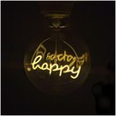 Ver imagem 5 de Lampada Led Vintage Love Happy Home Mensagem 4w Branco Quent