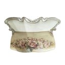 Ver imagem 5 de Namoradeira Prateado com Estofado Bege Florido - 77x134x60cm