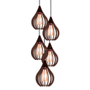 Ver imagem 1 de Luminária Teto Lustre pendente balcão cozinha sala 5 chile:Chocolate