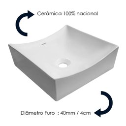 Cuba de Apoio Quadrada Branca 34cm Moana Mondialle Peq. Def - Itapua - 9
