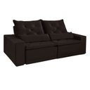 Ver imagem 2 de Sofá Retrátil e Reclinável 3 Lugares Valência Evidence Suede Marrom