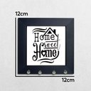 Ver imagem 3 de Porta Chaves de Parede Home Sweet Home Moldura Preta 12x12