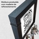 Ver imagem 5 de Porta Chaves de Parede Home Sweet Home Moldura Preta 12x12