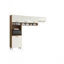 Ver imagem 4 de Cozinha Compacta Aurora 6 Portas MDP 295cm Off White Aramóveis