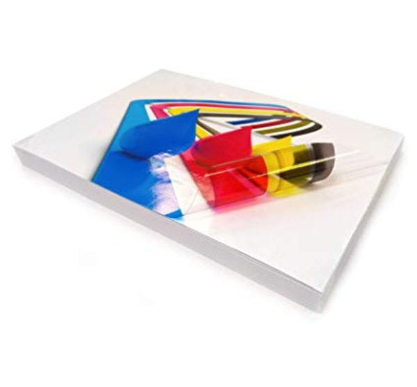 Vinil Adesivo Transparente para Sublimação ou Laser - A4 - 10 Folhas - 1