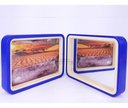 Ver mais imagens de Quadro Decorativo Para Quarto E Sala Estilo Ampulheta Desenho Camelos 19 Cm - Azul