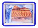 Ver imagem 3 de Quadro Decorativo Para Quarto E Sala Estilo Ampulheta Desenho Camelos 19 Cm - Azul