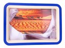 Ver imagem 4 de Quadro Decorativo Para Quarto E Sala Estilo Ampulheta Desenho Camelos 19 Cm - Azul
