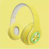 Fone de Ouvido Bluetooth P39 Colorido - Amarelo - 1