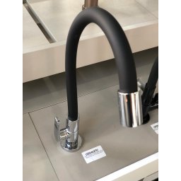 Torneira de Mesa para Cozinha Motion Deca Preto/Cromado - 5
