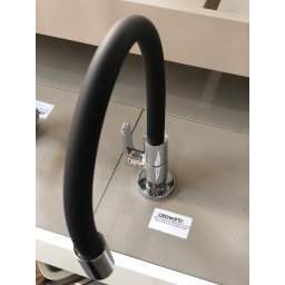 Torneira de Mesa para Cozinha Motion Deca Preto/Cromado - 7