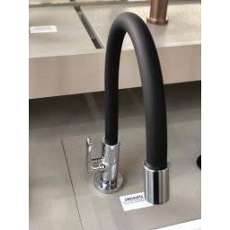 Torneira de Mesa para Cozinha Motion Deca Preto/Cromado - 4