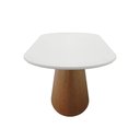 Ver imagem 4 de Mesa de Jantar Roma Oblongo 6 Lugares Retangular MDF Branco com Vidro Off-White
