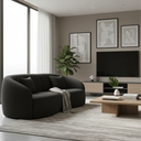 Ver imagem 4 de Sofá Sala Nuvem 210cm Conforto Premium Decorativo Orgânico:Cinza Carvão